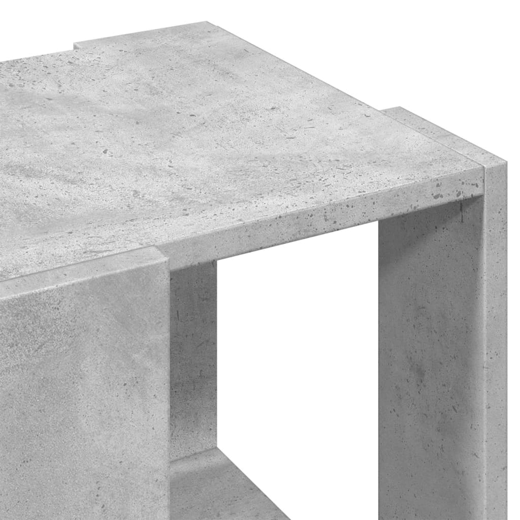 Table basse gris béton 32x32x30 cm bois d'ingénierie - XIOS