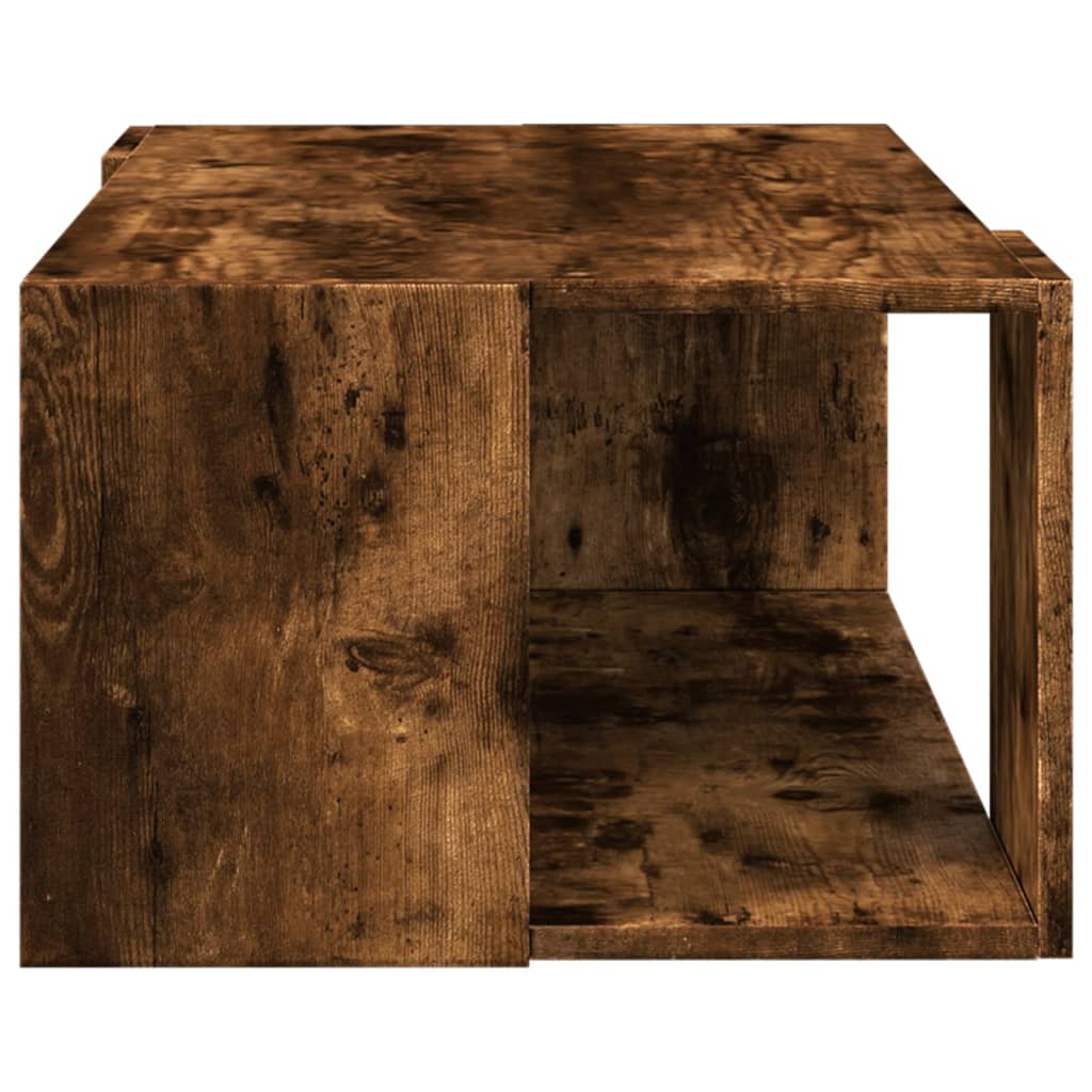 Table basse chêne fumé 89,5x48x30 cm bois d'ingénierie - XIOS