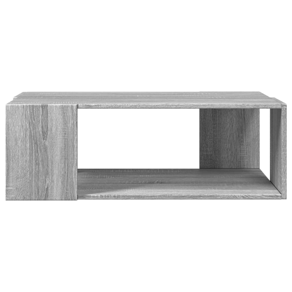 Table basse sonoma gris 89,5x48x30 cm bois d'ingénierie - XIOS