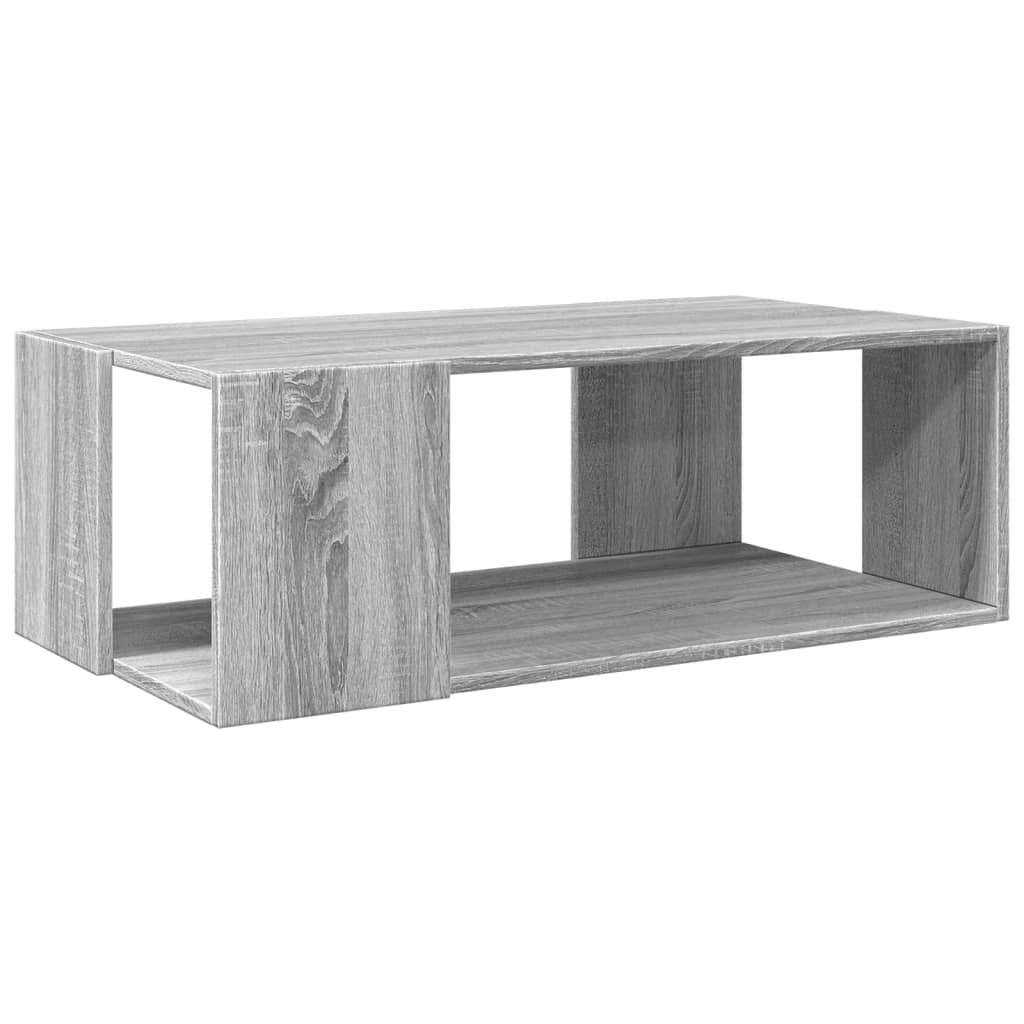 Table basse sonoma gris 89,5x48x30 cm bois d'ingénierie - XIOS