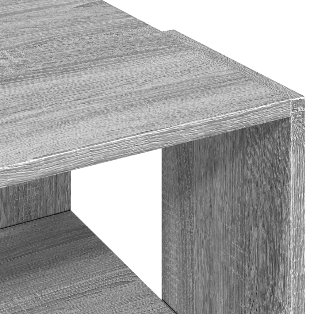 Table basse sonoma gris 89,5x48x30 cm bois d'ingénierie - XIOS