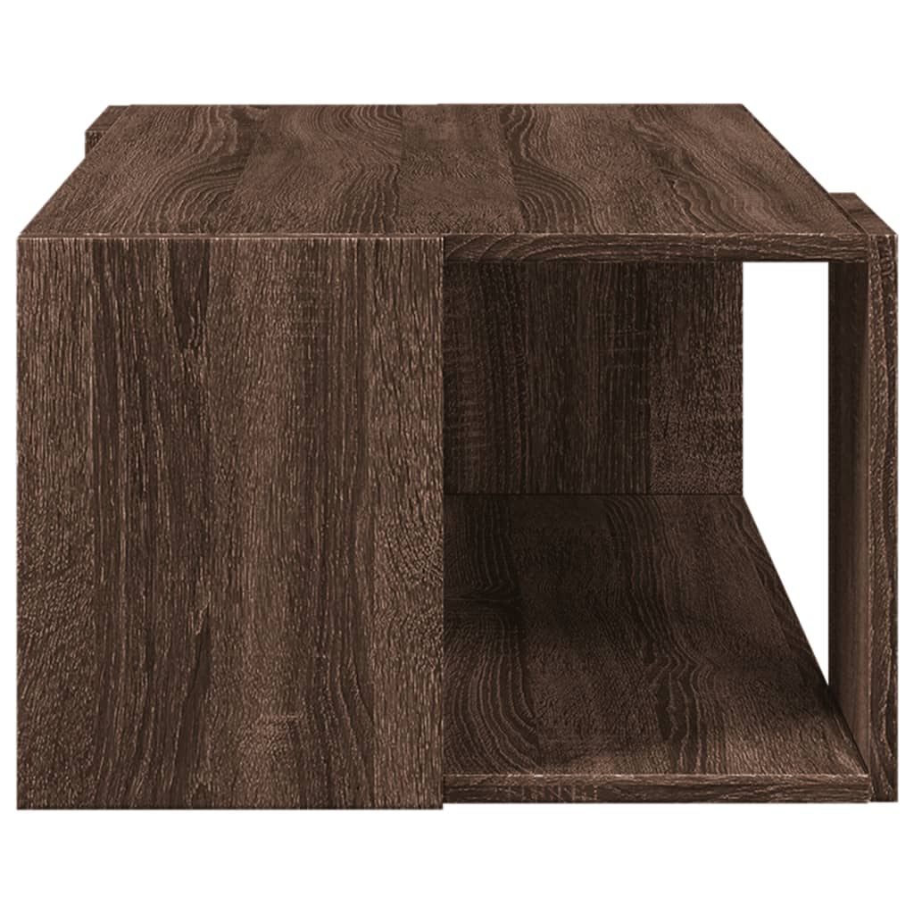 Table basse chêne marron 89,5x48x30 cm bois d'ingénierie - XIOS