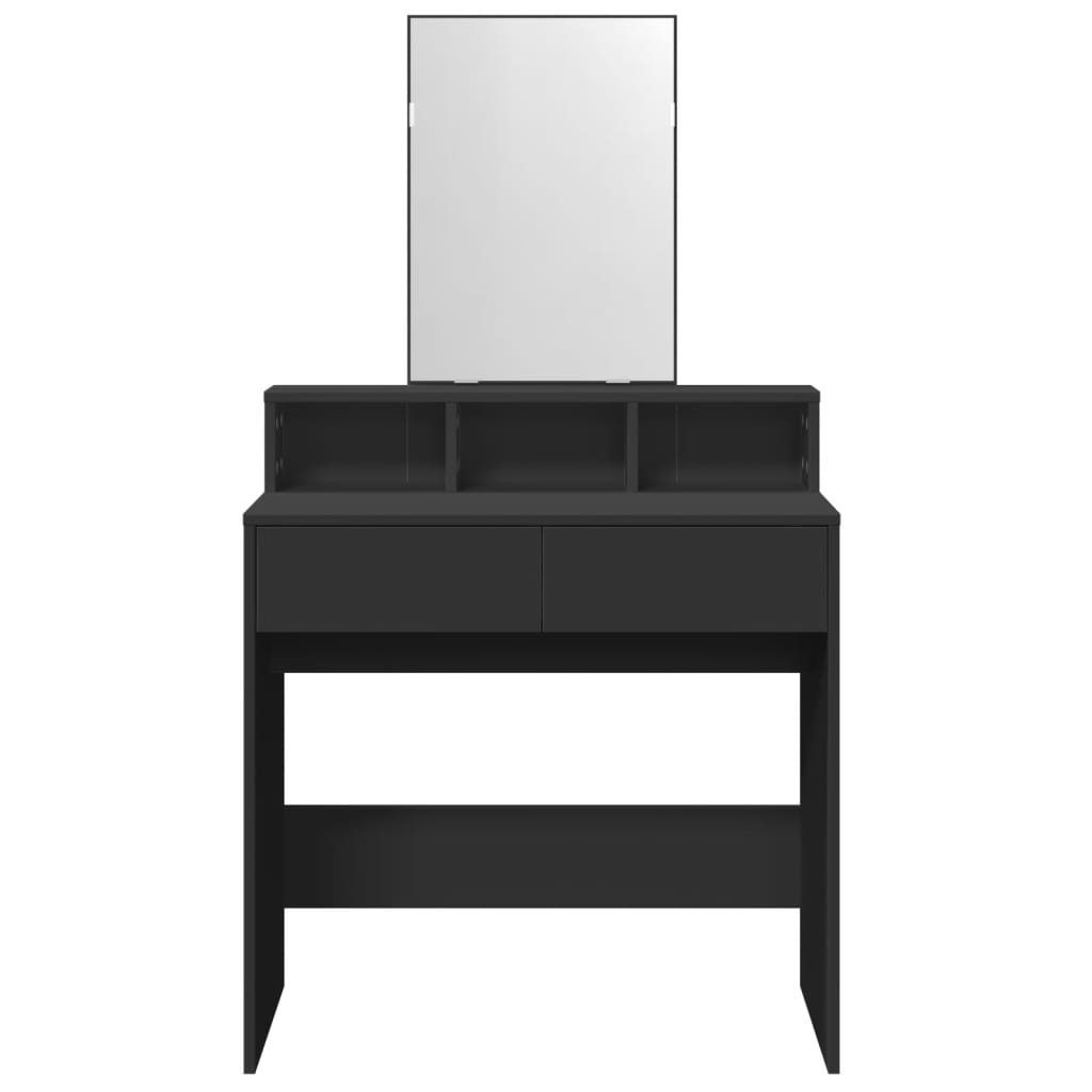 Coiffeuse avec miroir noir 80x41x144,5 cm - XIOS
