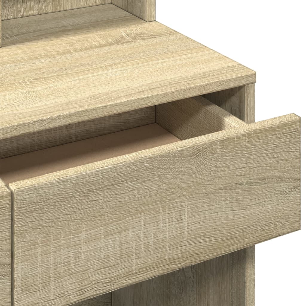 Coiffeuse avec miroir chêne sonoma 80x41x144,5 cm - XIOS