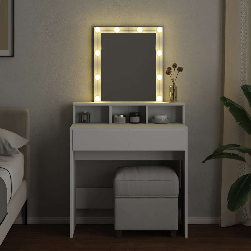 Coiffeuse avec LED blanc 80x41x144,5 cm - XIOS