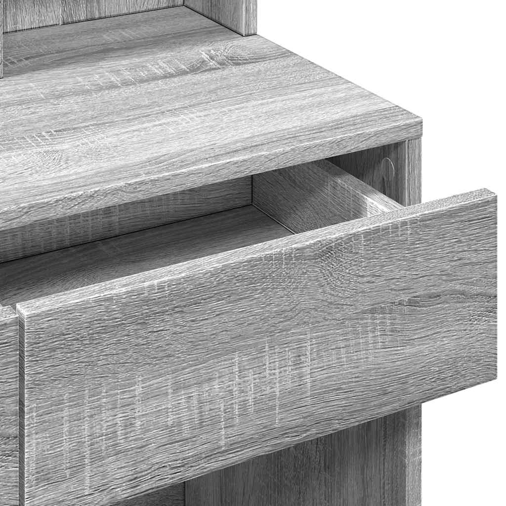 Coiffeuse avec LED sonoma gris 80x41x144,5 cm - XIOS