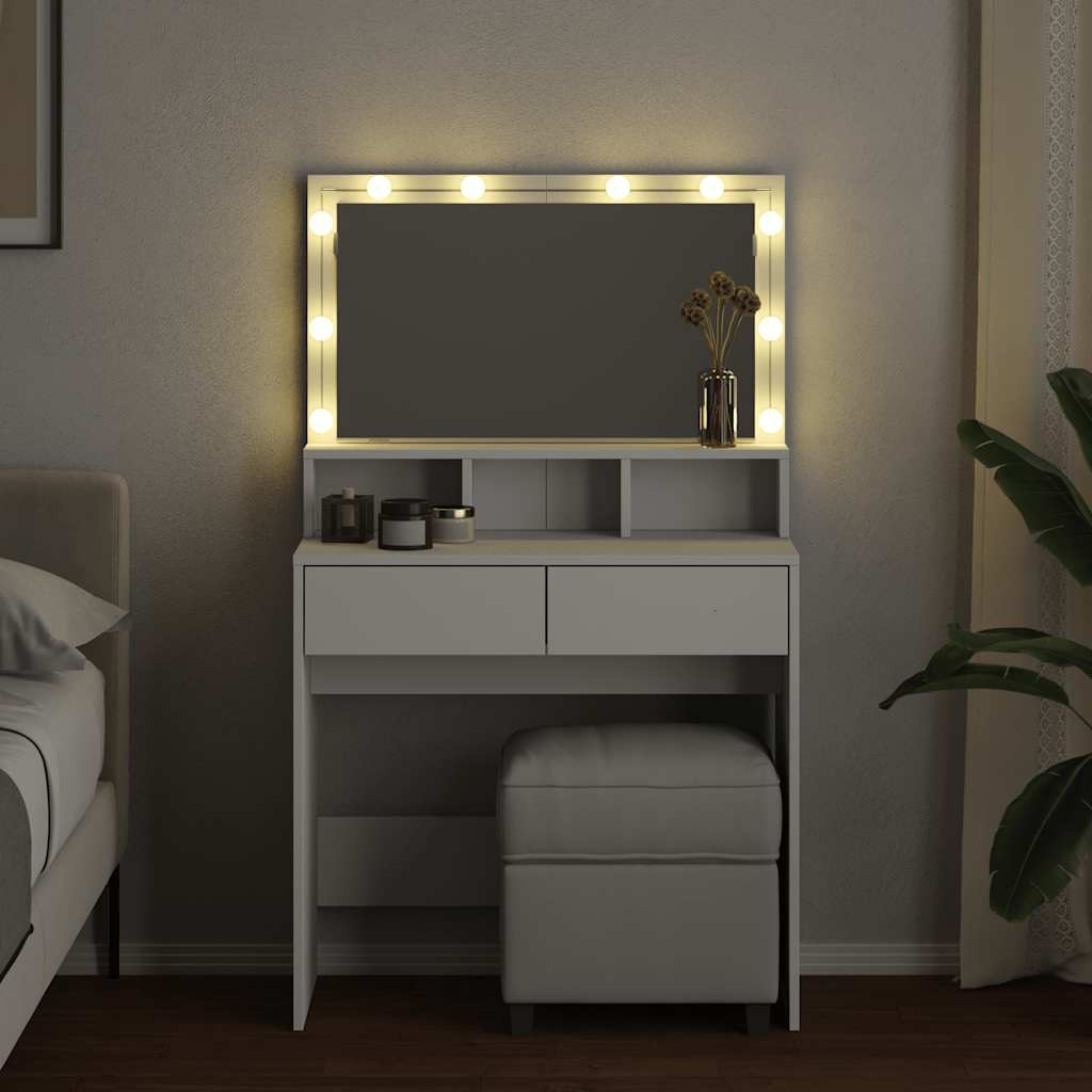 Coiffeuse avec LED blanc 80x41x134,5 cm - XIOS