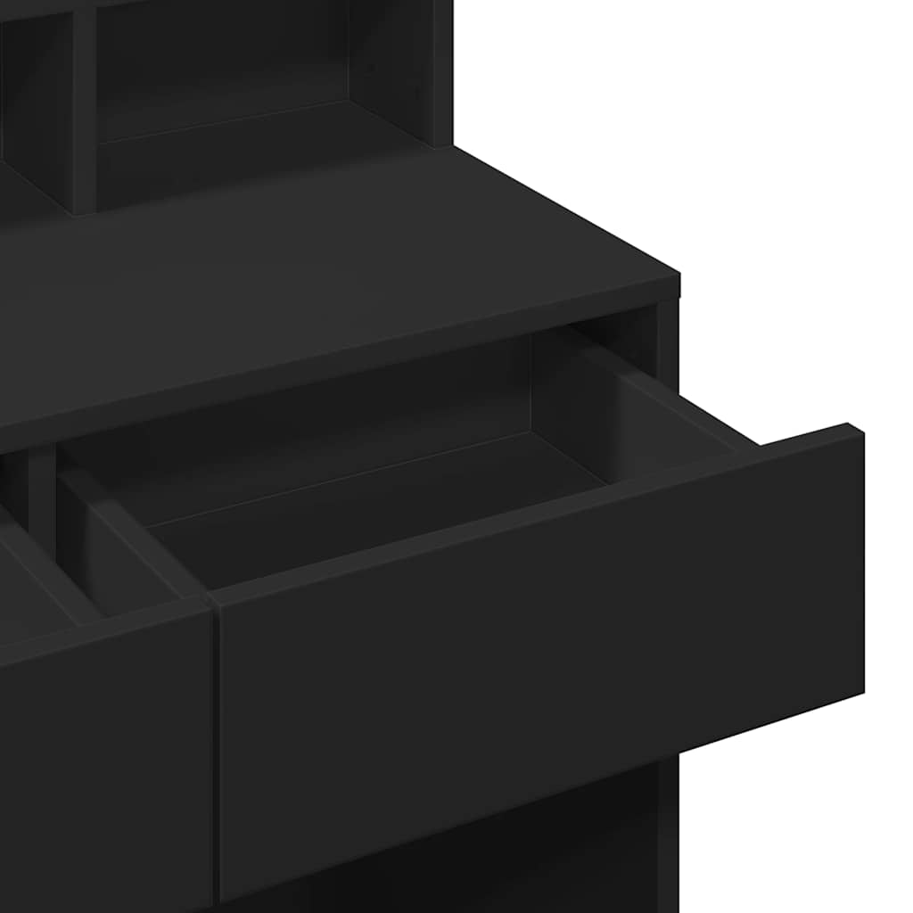 Coiffeuse avec LED noir 80x41x134,5 cm - XIOS