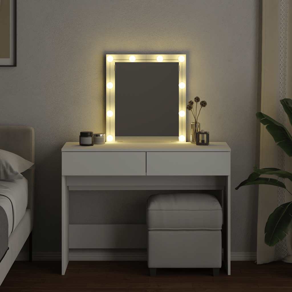 Coiffeuse avec LED blanc 100x40x130 cm - XIOS