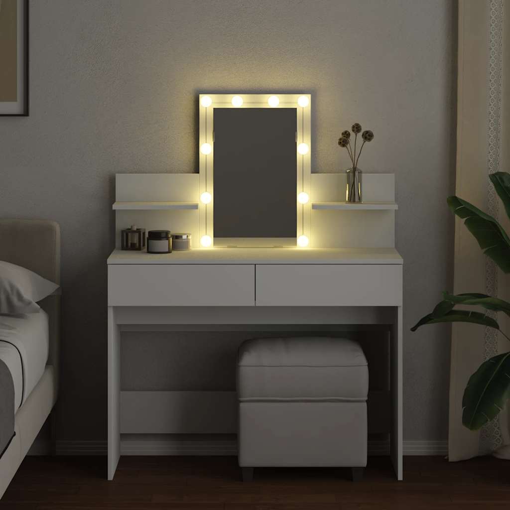 Coiffeuse avec LED blanc 100x40x130 cm - XIOS