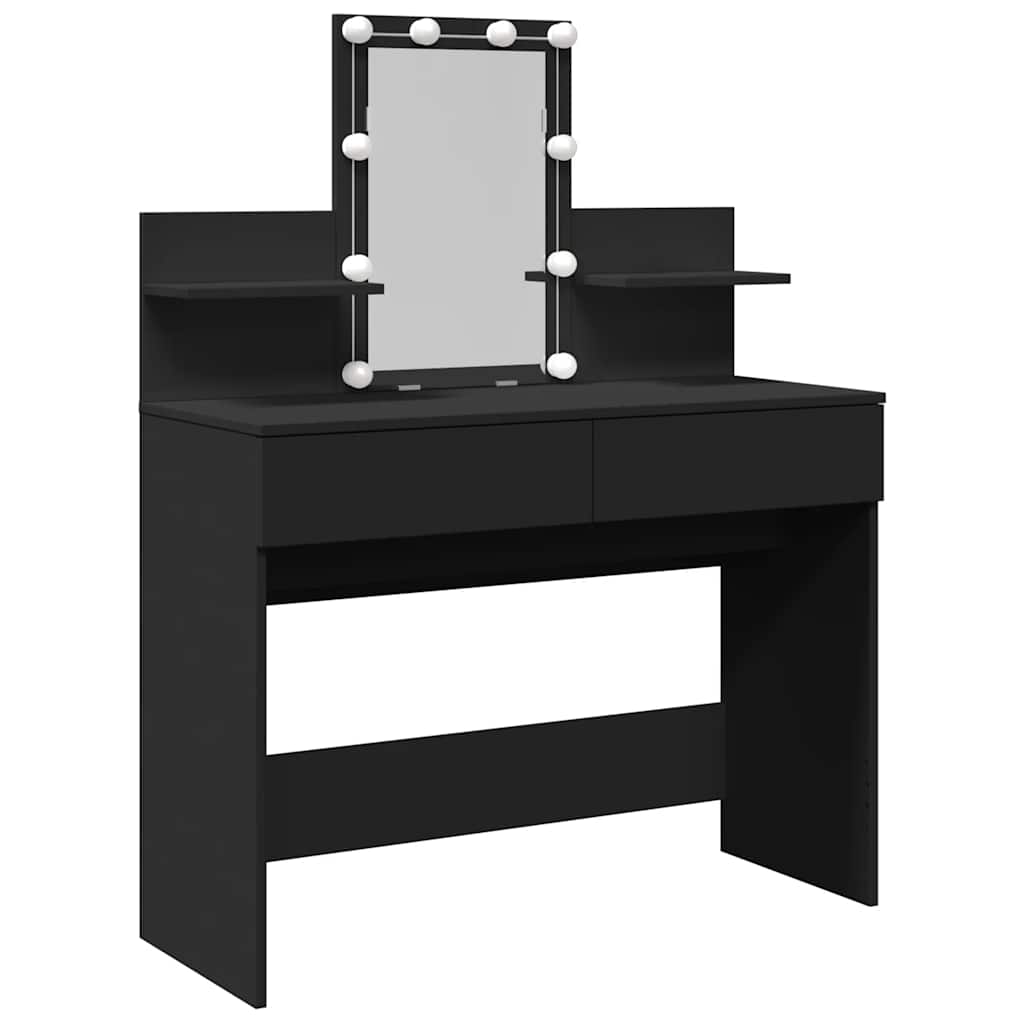 Coiffeuse avec LED noir 100x40x130 cm - XIOS
