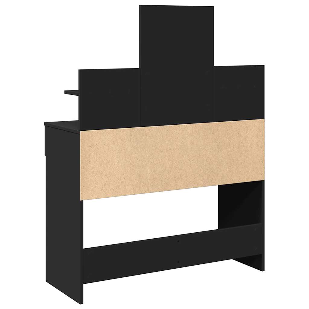 Coiffeuse avec LED noir 100x40x130 cm - XIOS