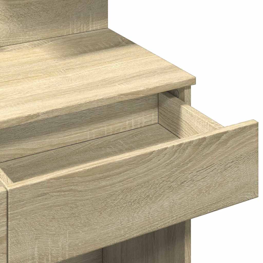 Coiffeuse avec LED chêne sonoma 100x40x130 cm - XIOS