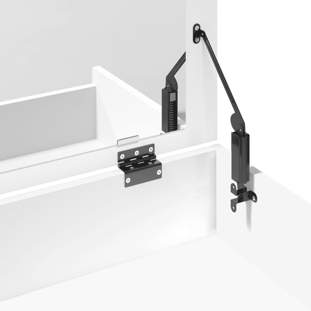 Coiffeuse et tabouret blanc 60x40x113,5 cm - XIOS