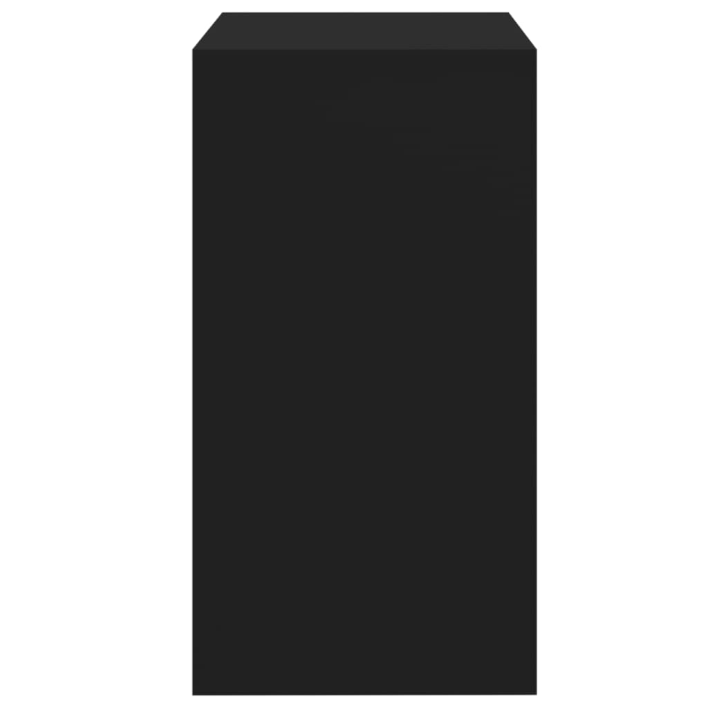 Coiffeuse et tabouret noir 60x40x113,5 cm - XIOS