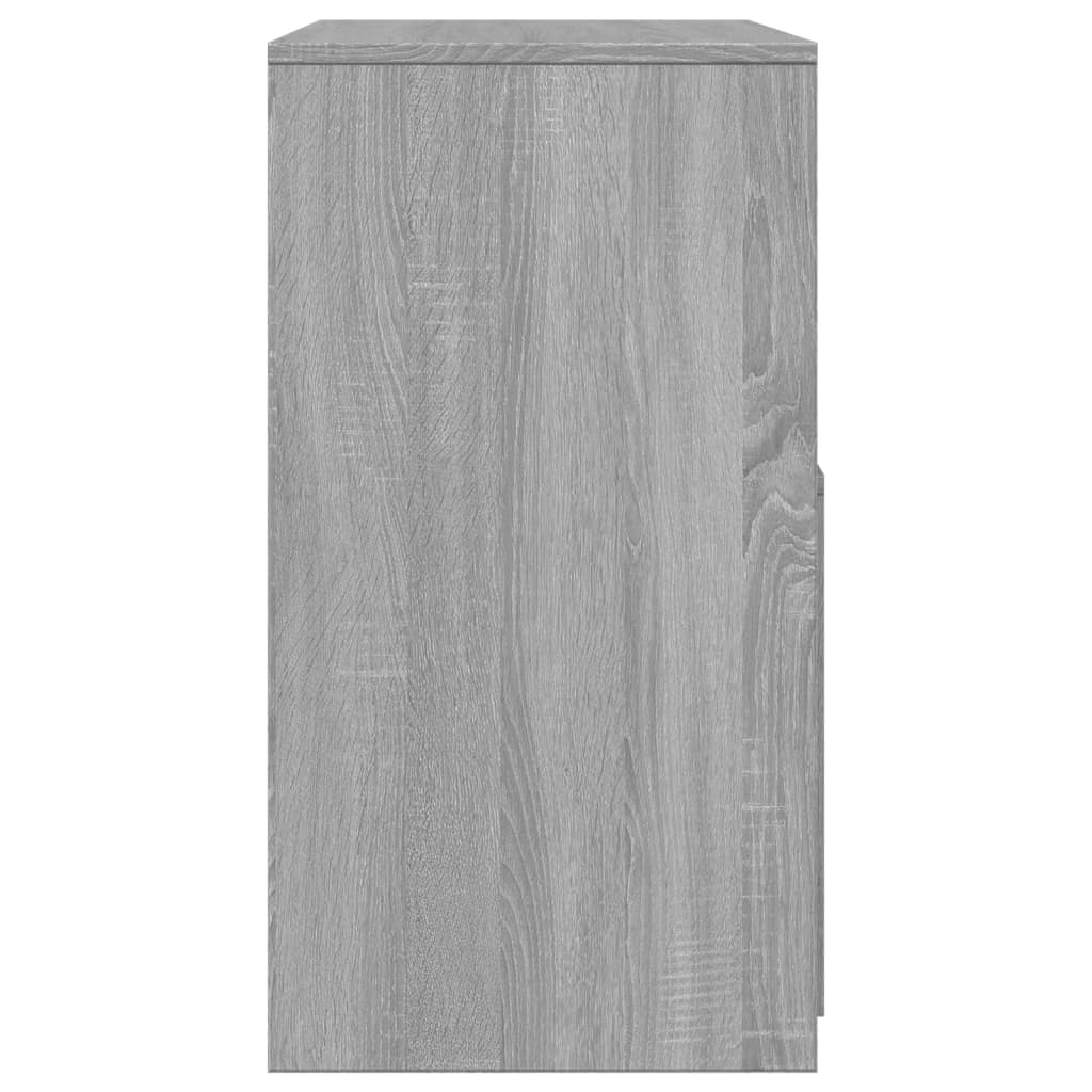 Coiffeuse et tabouret sonoma gris 60x40x113,5 cm - XIOS