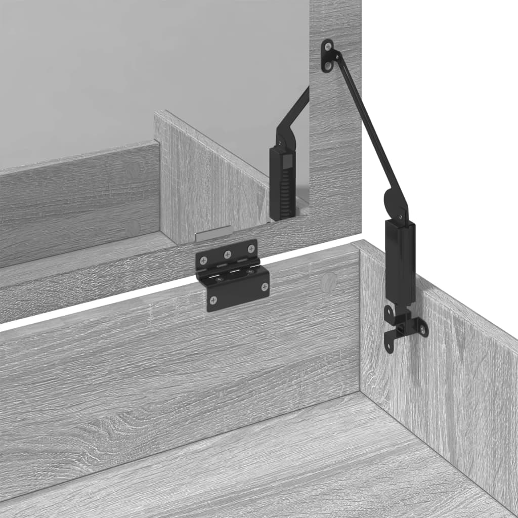 Coiffeuse et tabouret sonoma gris 60x40x113,5 cm - XIOS