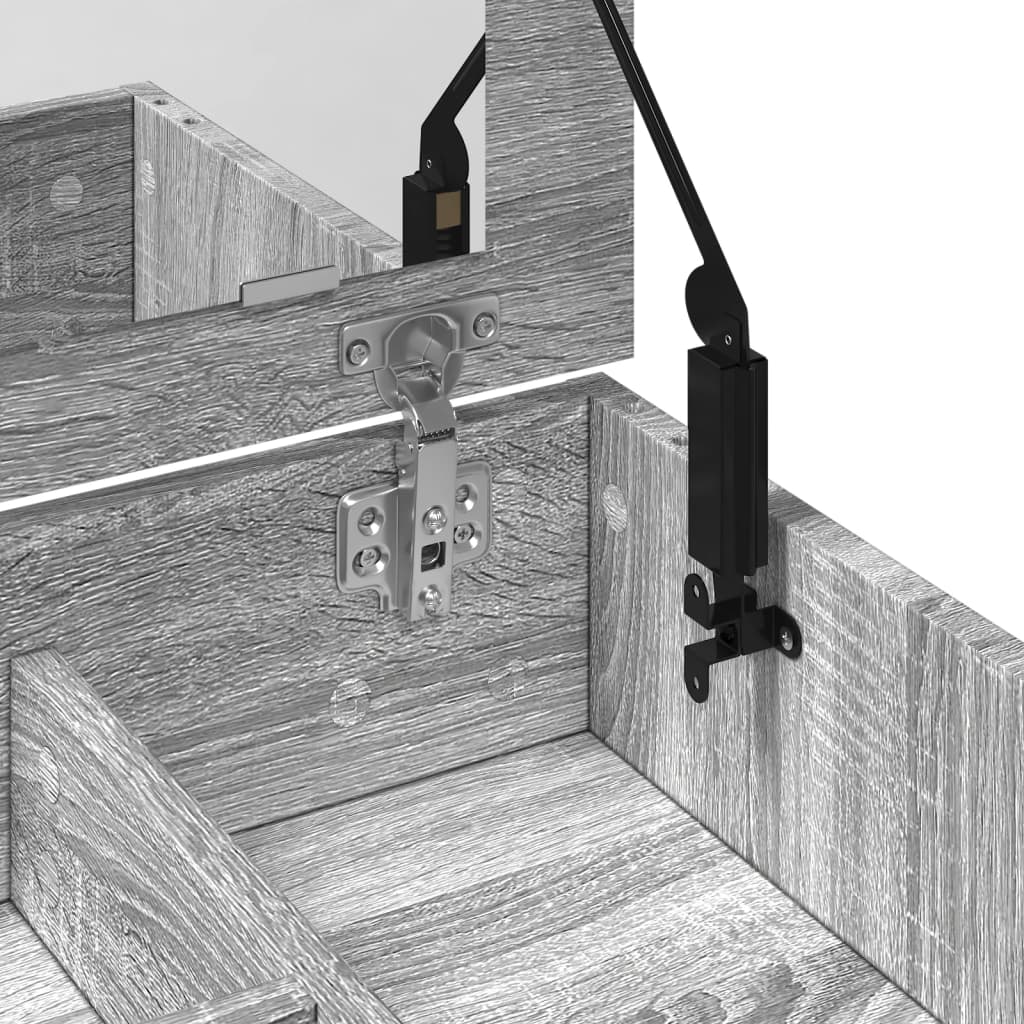 Coiffeuse avec miroir sonoma gris 73x46,5x120 cm - XIOS