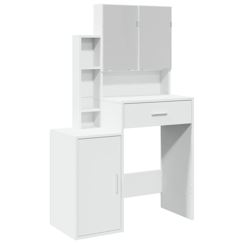 Coiffeuse avec armoire blanc 80x35x132 cm - XIOS