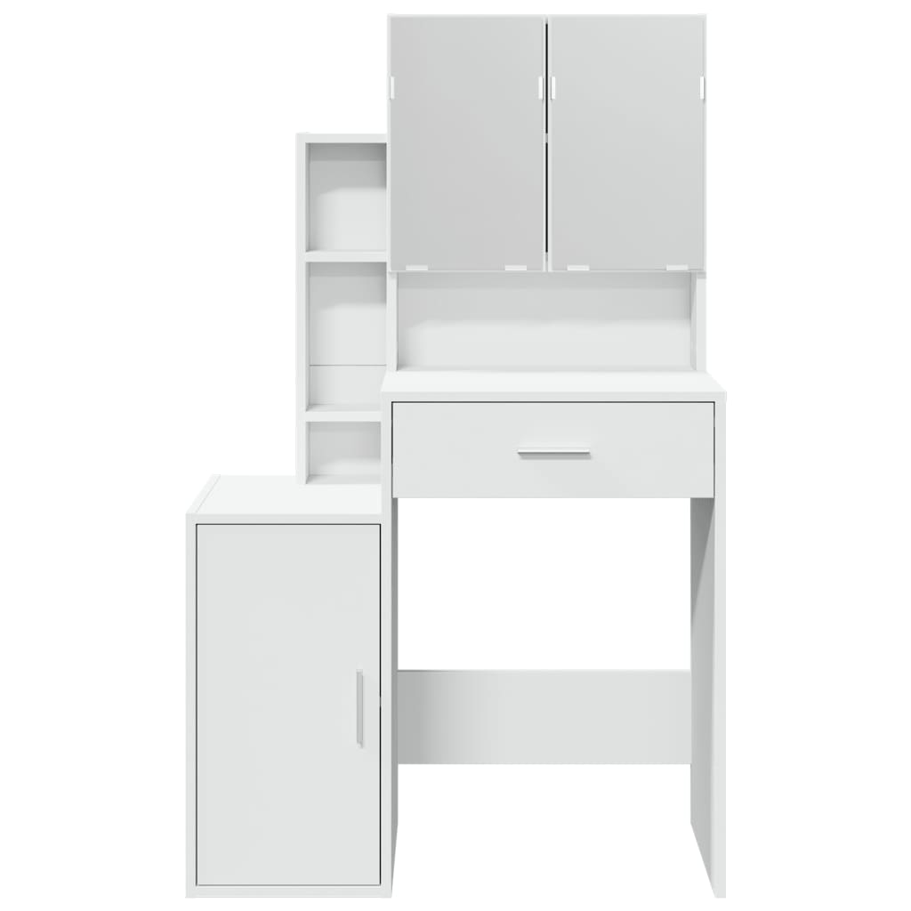 Coiffeuse avec armoire blanc 80x35x132 cm - XIOS