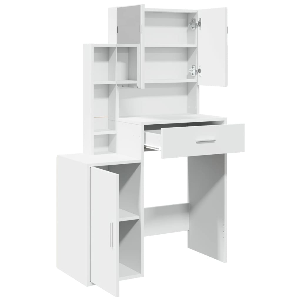 Coiffeuse avec armoire blanc 80x35x132 cm - XIOS