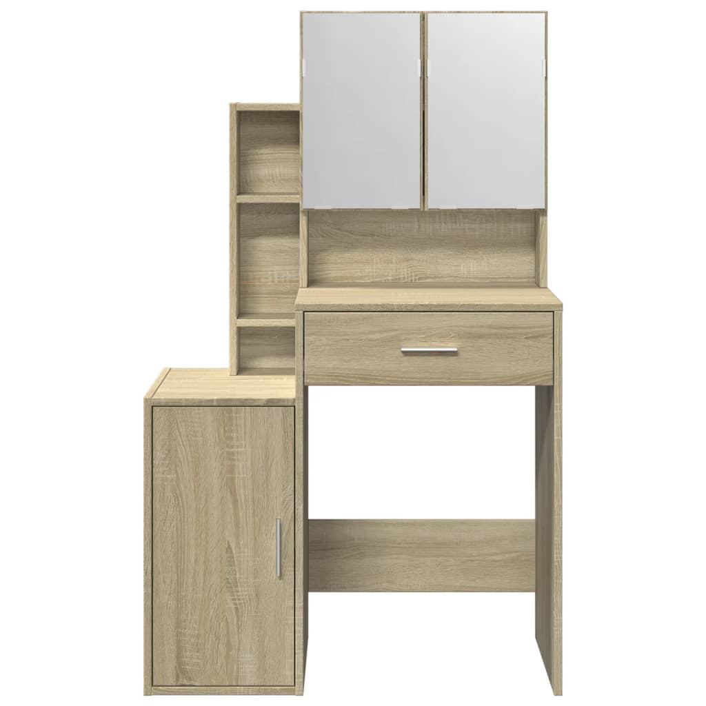 Coiffeuse avec armoire chêne sonoma 80x35x132 cm - XIOS