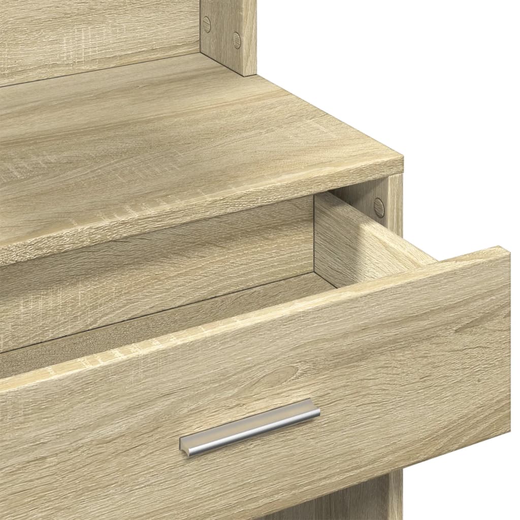 Coiffeuse avec armoire chêne sonoma 80x35x132 cm - XIOS