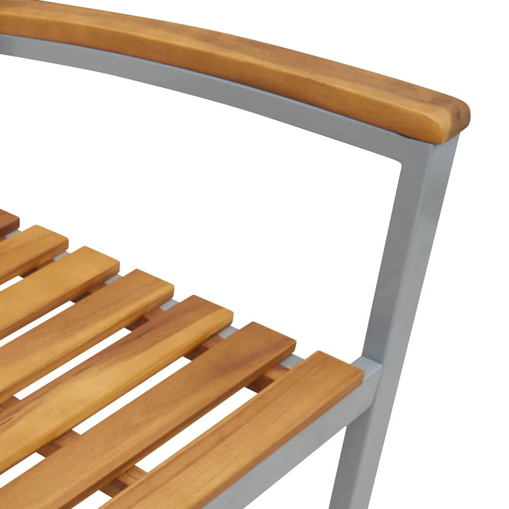 Ensemble de salle à manger pour jardin 7 pcs Gris - XIOS