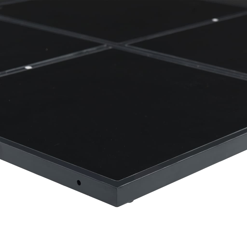 Ensemble à manger de jardin coussins 5pcs noir résine tressée - XIOS