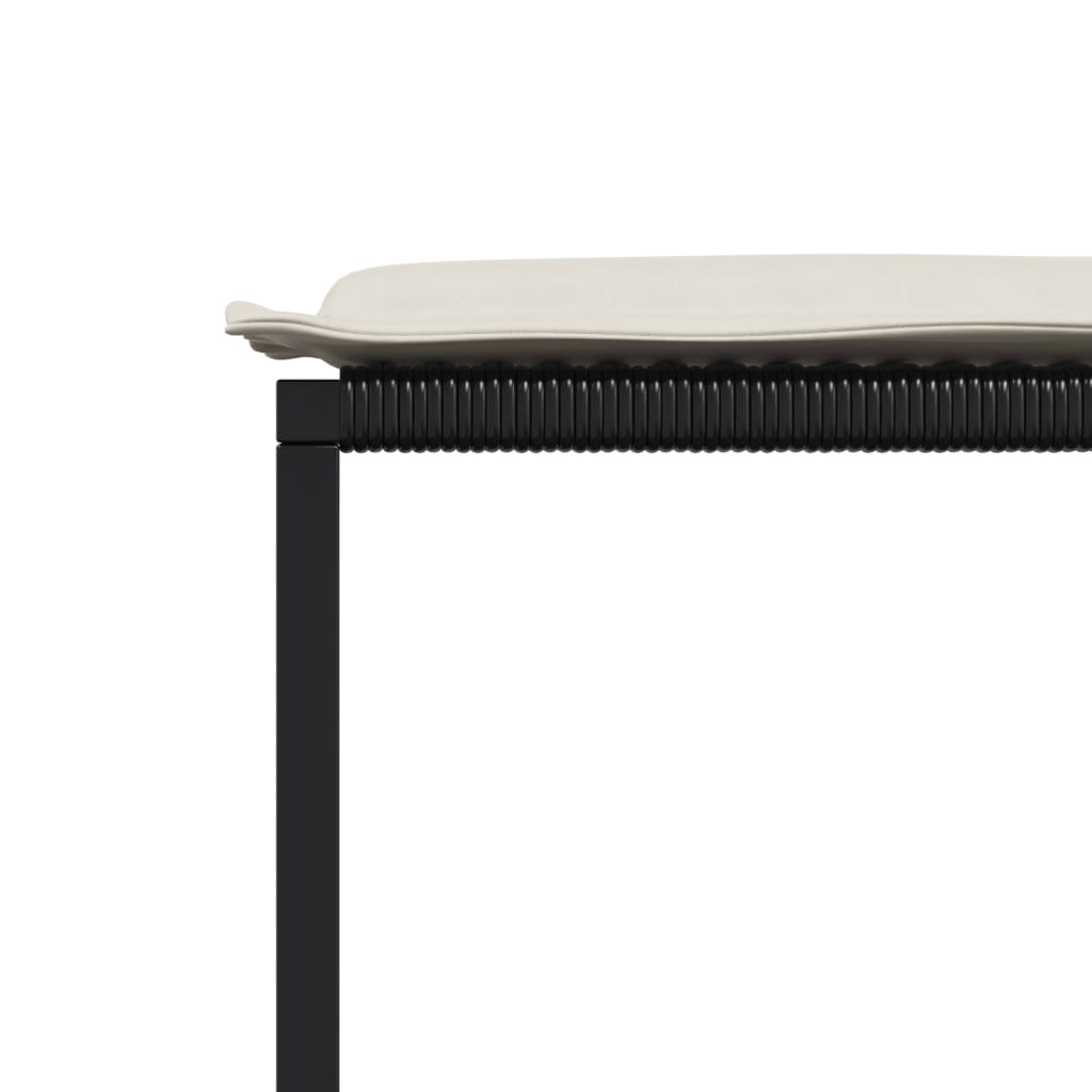 Ensemble à manger de jardin 9pcs coussins noir résine tressée - XIOS