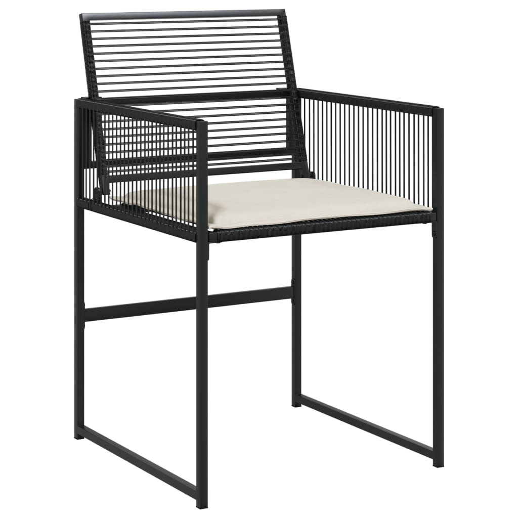 Ensemble à manger de jardin 13 pcs coussins noir résine tressée - XIOS