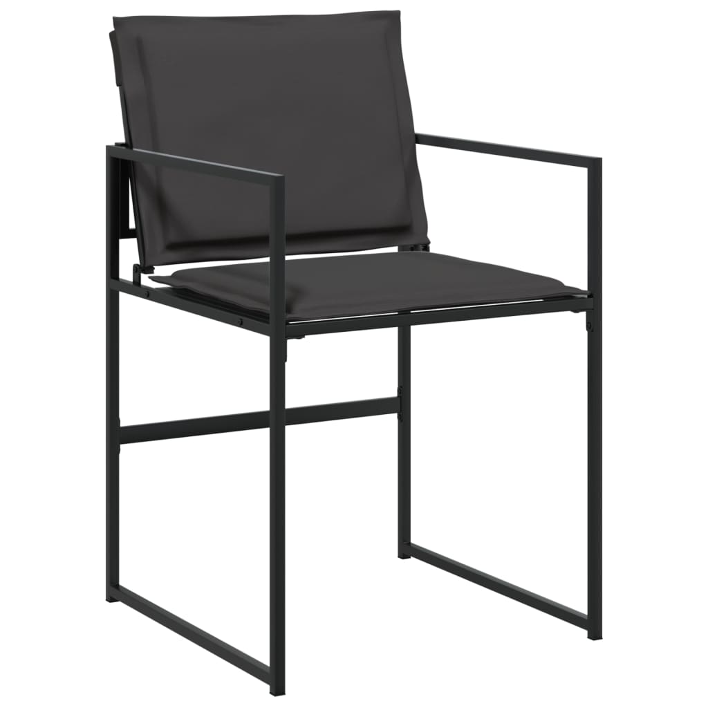 Ensemble à manger de jardin avec coussins 11 pcs noir textilène - XIOS
