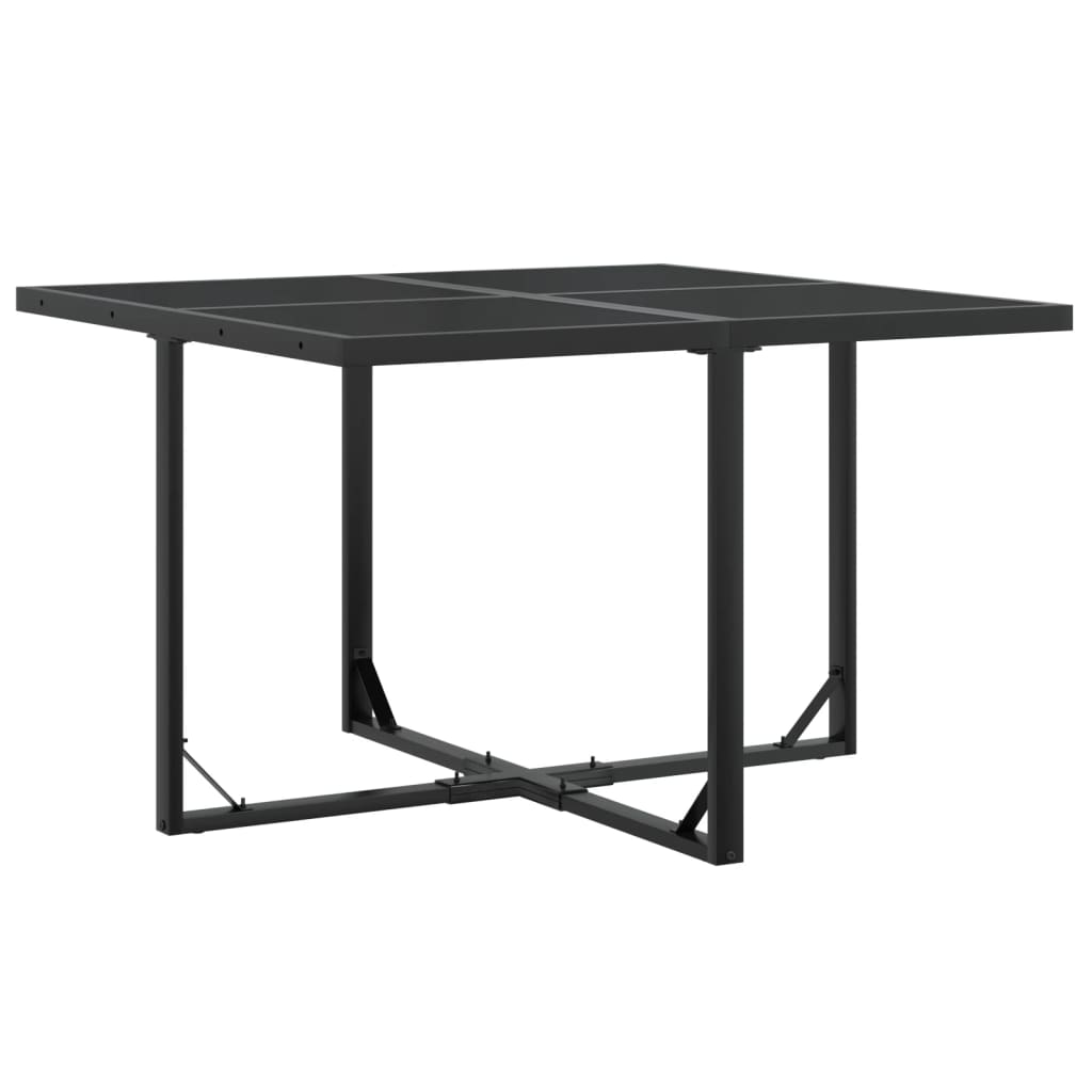 Ensemble à manger de jardin 5 pcs noir textilène - XIOS