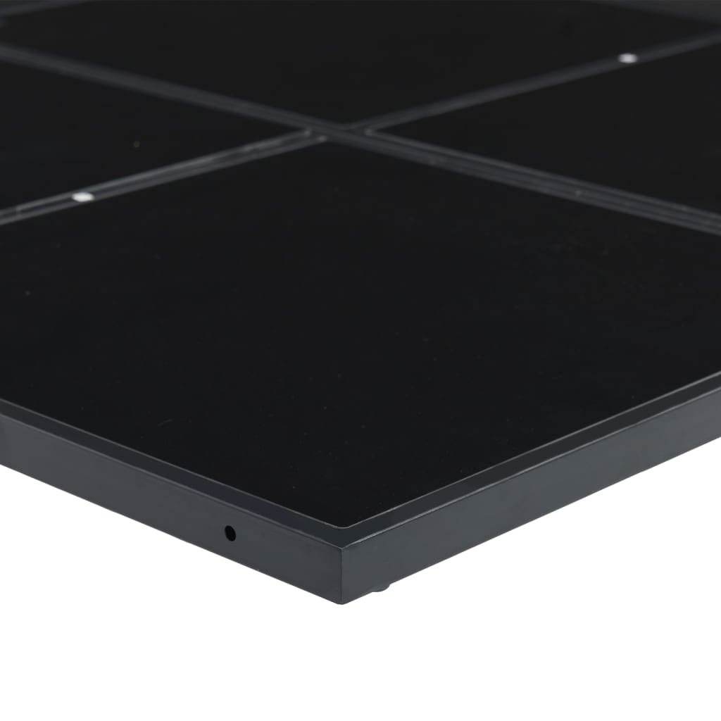 Ensemble à manger de jardin 9 pcs noir textilène - XIOS