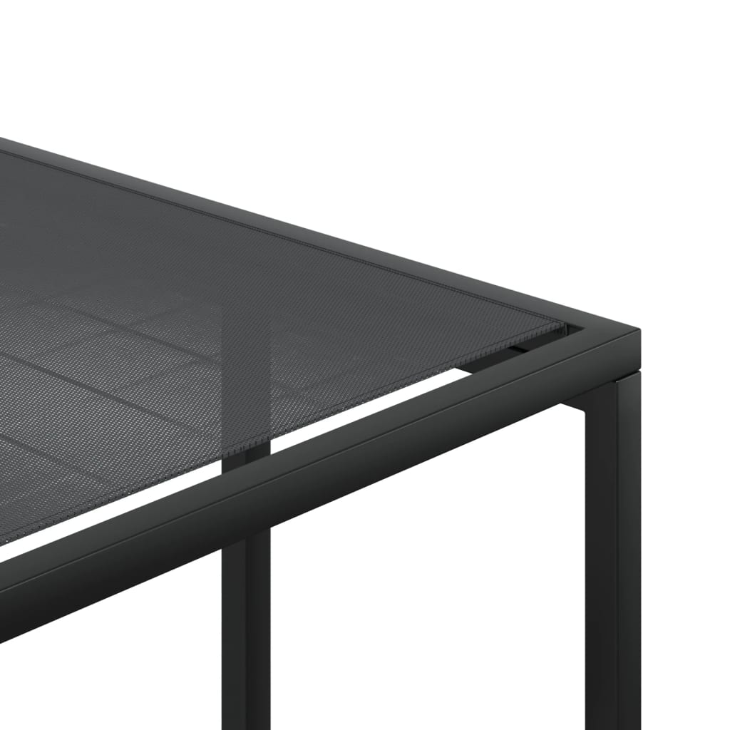 Ensemble à manger de jardin 15 pcs noir textilène - XIOS