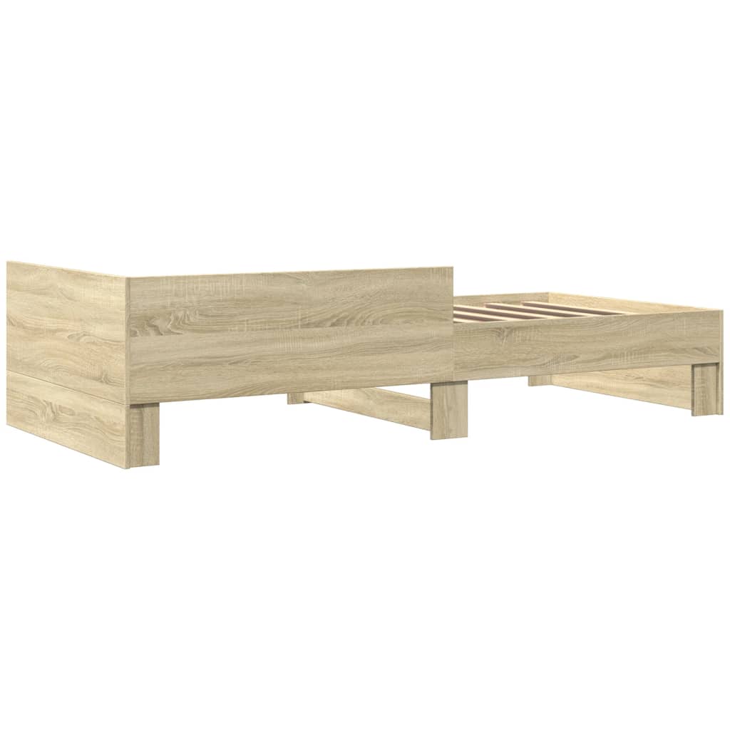 Cadre de lit sans matelas chêne sonoma 100x200 cm - XIOS