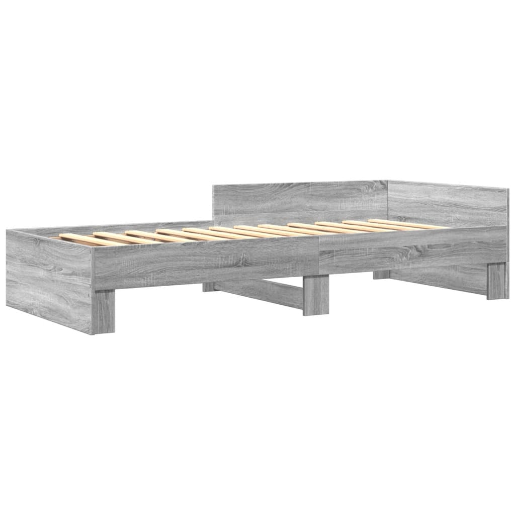Cadre de lit sans matelas sonoma gris 100x200 cm - XIOS