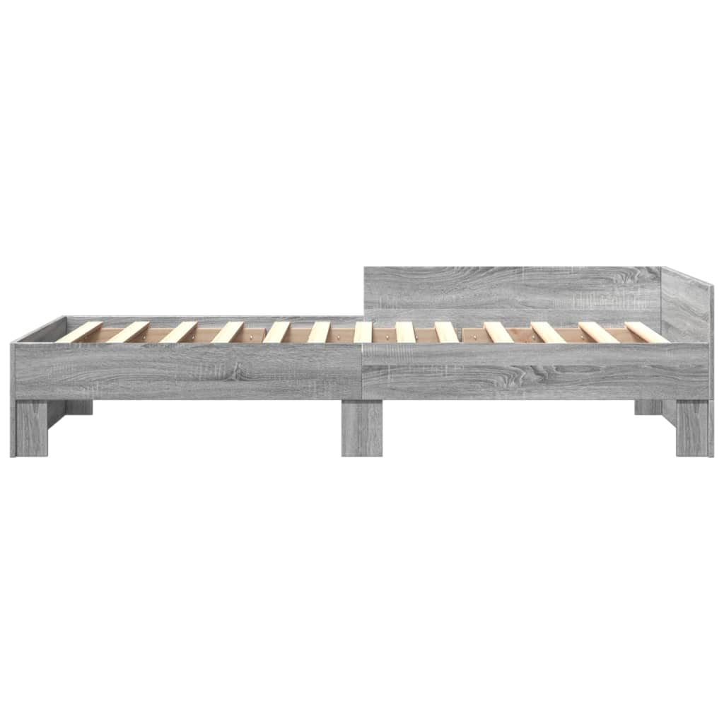 Cadre de lit sans matelas sonoma gris 90x200 cm - XIOS