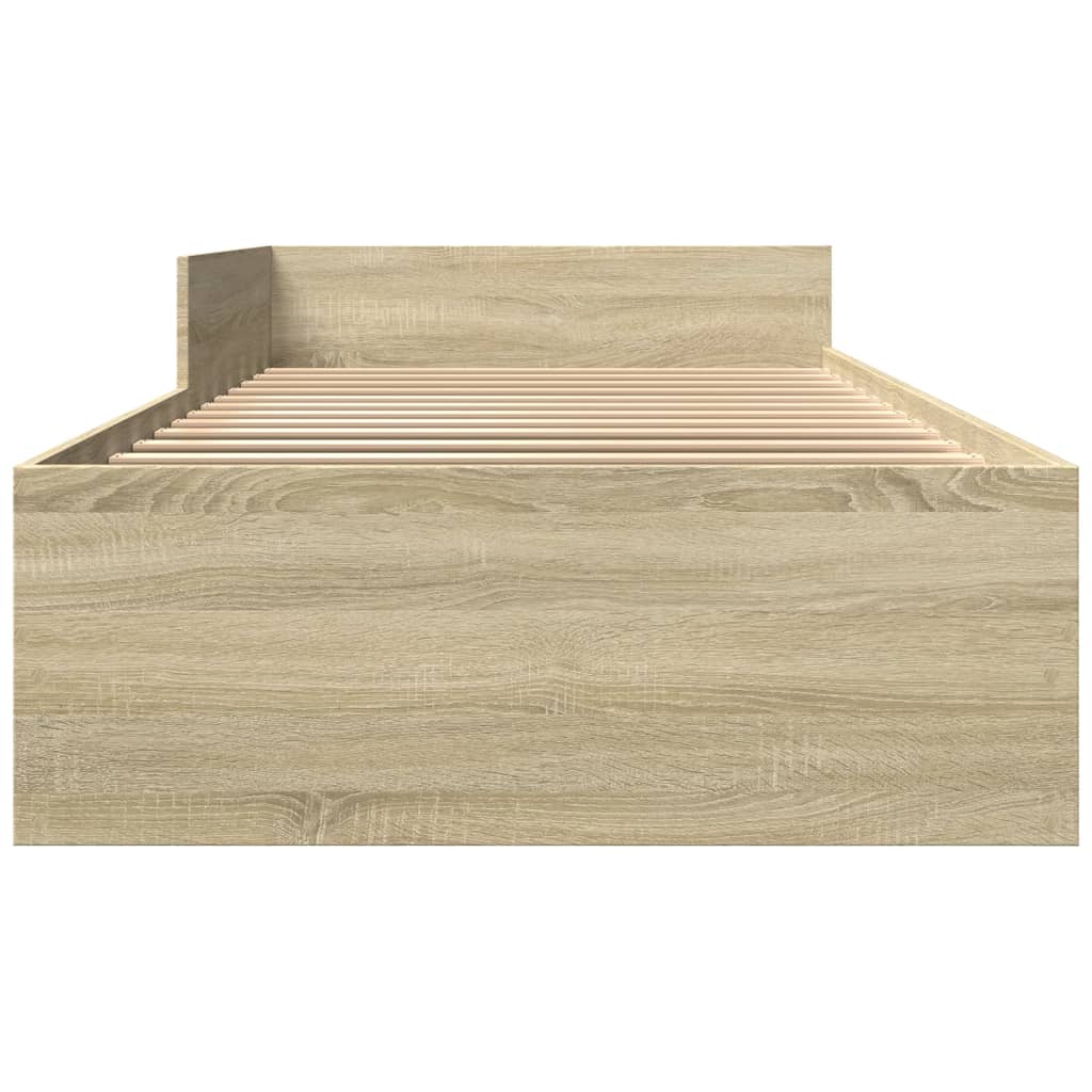 Cadre de lit sans matelas chêne sonoma 75x190 cm - XIOS