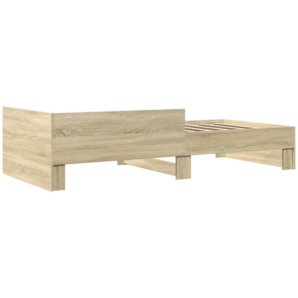 Cadre de lit sans matelas chêne sonoma 75x190 cm - XIOS