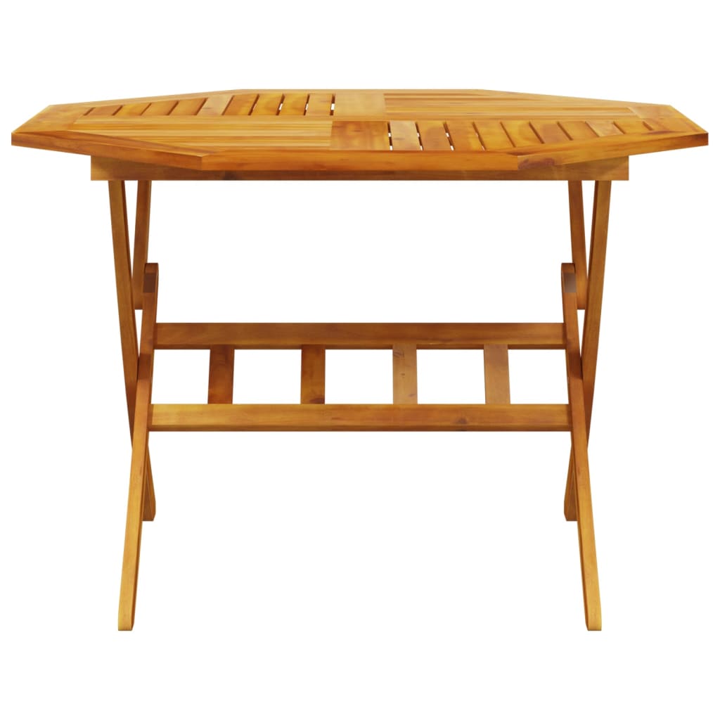 Ensemble à manger de jardin pliable 5 pcs bois massif d’acacia - XIOS