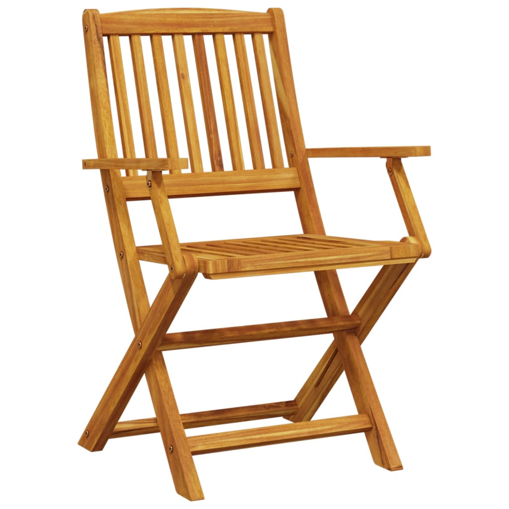 Ensemble de bistro pliable 3 pcs bois d'acacia solide - XIOS