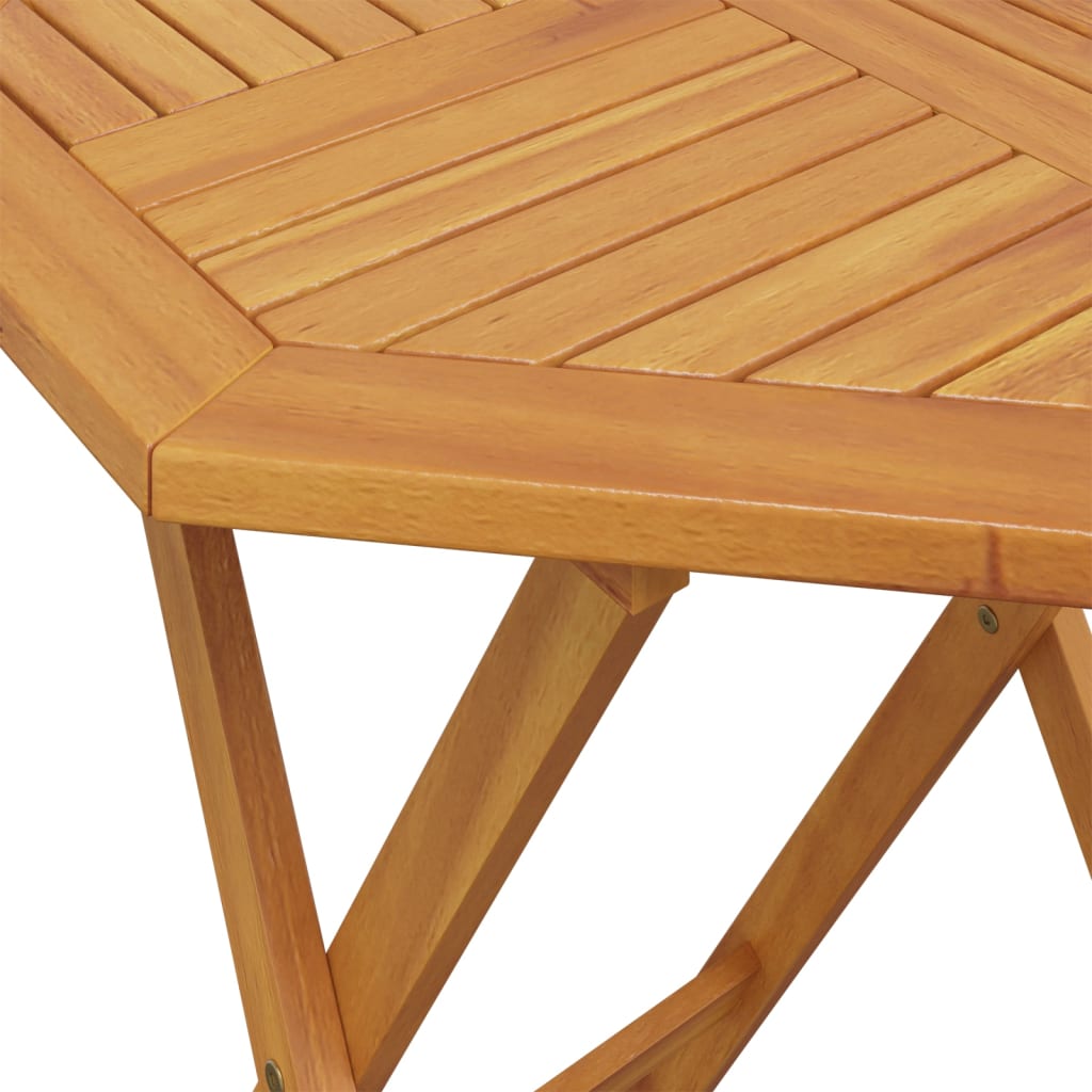 Ensemble de bistro pliable 3 pcs bois d'acacia solide - XIOS