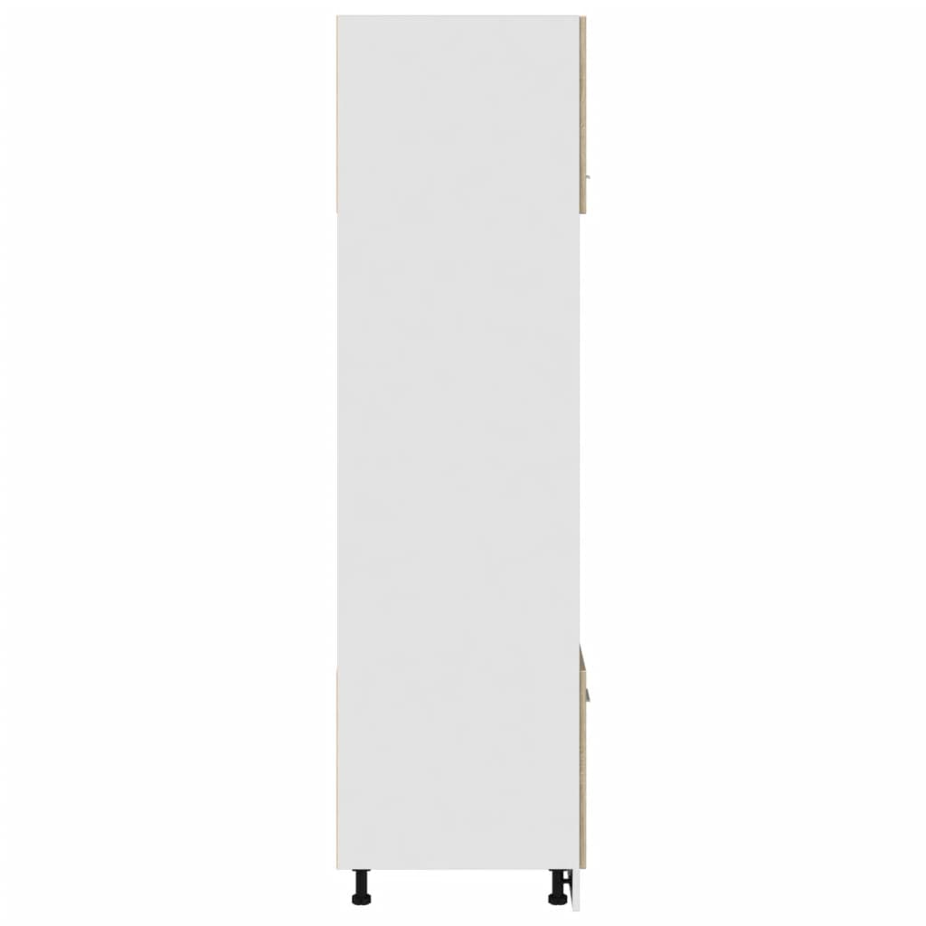 Meuble micro-ondes "Lyon" Chêne Sonoma 60 x 57 x 207 cm Bois d'ingénierie - XIOS
