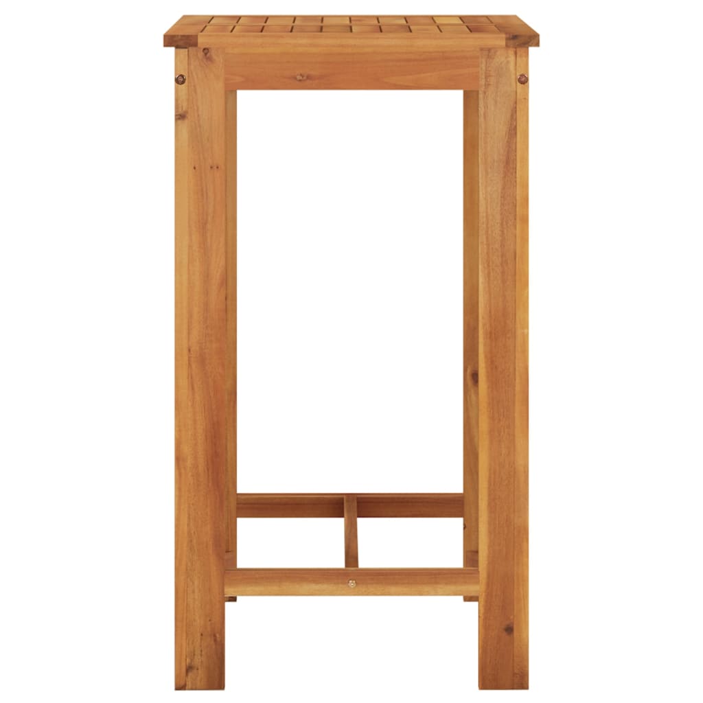 Ensemble de bar de jardin 3 pcs noir bois massif acacia rotin - XIOS