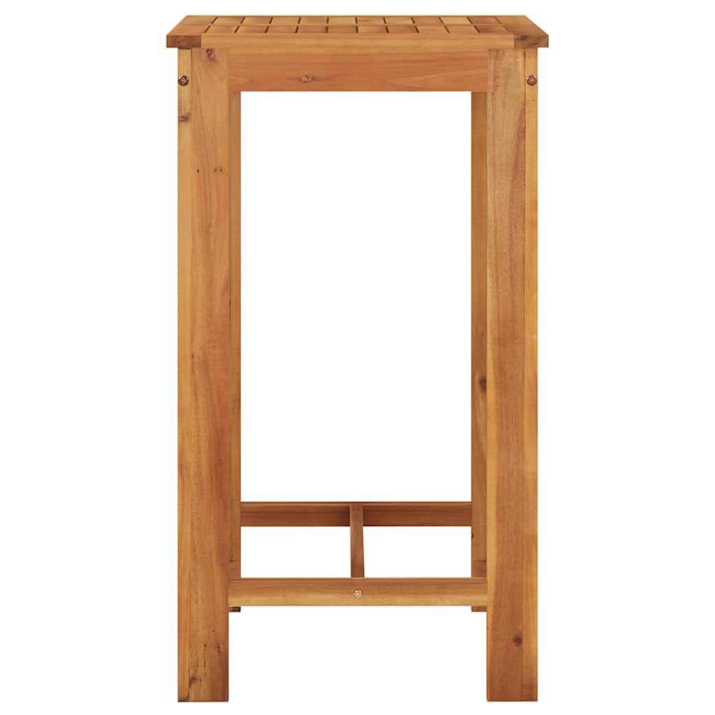 Ensemble de bar de jardin 5 pcs noir bois massif acacia rotin - XIOS