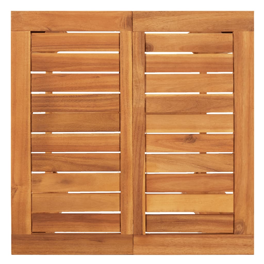 Ensemble de bar de jardin 5 pcs marron bois massif acacia rotin - XIOS
