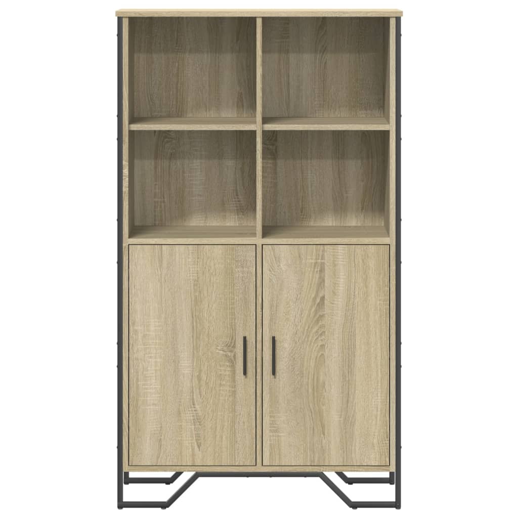 Buffet haut chêne sonoma 79,5x35,5x137,5 cm bois d'ingénierie - XIOS