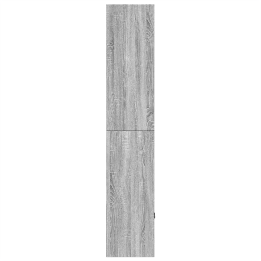 Bibliothèque sonoma gris 70x36x189 cm bois d'ingénierie - XIOS