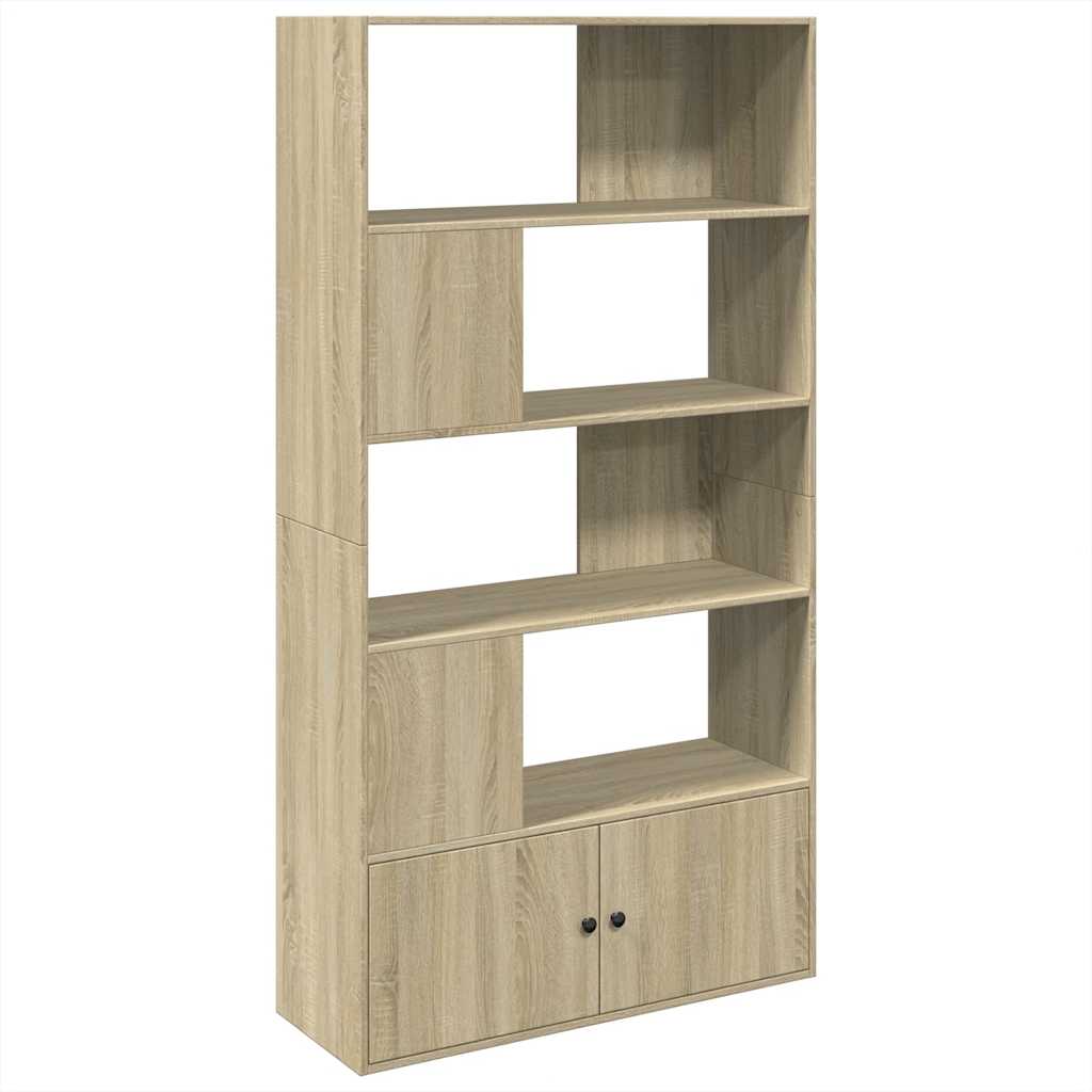 Bibliothèque chêne sonoma 100x36x189 cm bois d'ingénierie - XIOS